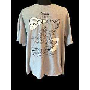 Disney T-Shirt Gray The Lion King Mens XL Short Sleeve