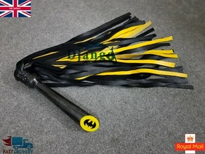 Top Premium Quality Handmade Batman Leather Flogger Whip Adult Play Bullwhip - Picture 1 of 6