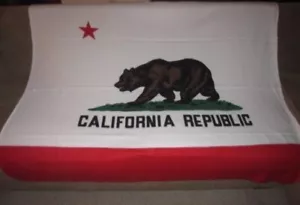 New State of California Republic Flag Fleece Throw Gift Blanket Soft Warm NIP - Picture 1 of 2