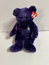 TY Beanie Buddy 1998 PRINCESS DIANA Purple Bear RETIRED Large 14"
