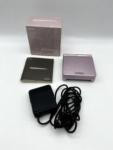 Gameboy Advance SP Pearl Pink GBA Japan GREAT BOX Japan tested used - Picture 1 of 5