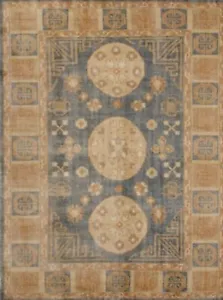 12 X 15 Oriental Area Rug Oushak / Khotan Faded Look Hand Woven Knotted Rare - Picture 1 of 5