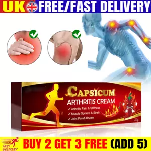 Capsicum Arthritis Cream Hot Rheumatoid Arthritis Joint Knee Pain Relief NEW - Picture 1 of 9