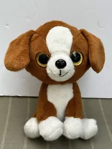 Perro cachorro de peluche marrón de 8 pulgadas Tom’s Toys International Big Eyed - Imagen 1 de 8