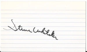 STEVE WHITAKER SIGNED 3"X5" INDEX CARD NY YANKEES AUTO SEATTLE PILOTS AUTOGRAPH - Picture 1 of 1