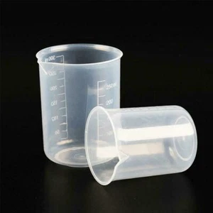 Transparent Plastic Beaker with Graduated Kitchen Baking Measuring Cups - Bild 1 von 19