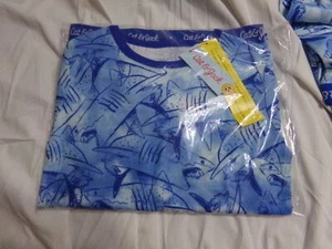Boys Size 14 Cat & Jack Shark Two-Piece Pajamas - Picture 1 of 5
