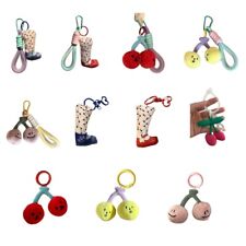 Candy Color Cherry Charm Keychain Lovely Pendant for Purse Bag Backpack Decors