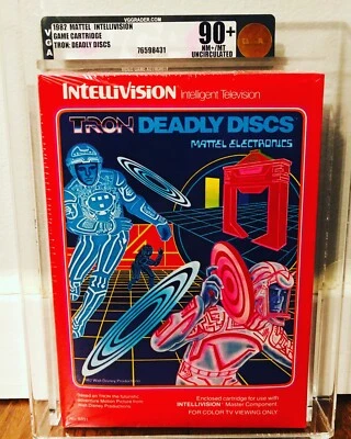Tron Deadly Discs Mattel Story Book Cover Intellivision 1982 First Print VGA - Image 1 of 2
