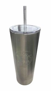 Starbucks 24 OZ Stainless Steel Tumbler Travel Mug Cup With Straw - Picture 1 of 5