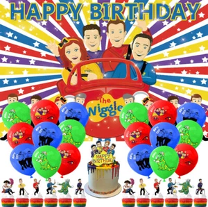 The Wiggles Party Supplies Birthday Decoration Set Balloons Cake Toppers Banner - Picture 1 of 7