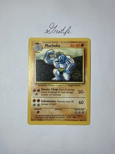 Pokemon TCG: Machoke, Base Set Unlimited - Picture 1 of 4