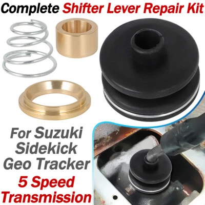For 1989-1998 Suzuki SideKick Geo Tracker SHIFTER LEVER BOOT REPAIR COMPLETE KIT - Image 1 of 4
