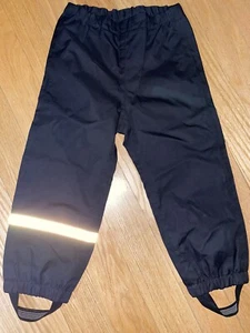 H&M Kids Boy Black Ski Snow pants, size  US 3-4. Worn Twice - Picture 1 of 2