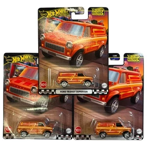 Hot Wheels Premium Boulevard Ford Transit Supervan #109 x3 1:64 Combine Ship $1 - Picture 1 of 2