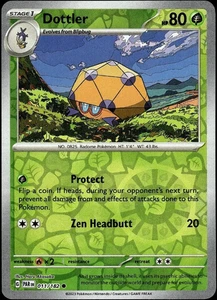Dottler 011/182 | Paradox Rift | Common Reverse Holo | NM Pokémon Card - Picture 1 of 1