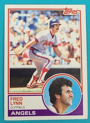 1983 Topps   #520 Fred Lynn  California Angels Baseball Card W3 - Image 1 of 2