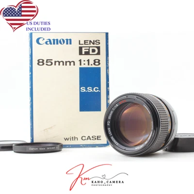 Rare [Top MINT in Box] Canon FD 85mm f1.8 S.S.C. SSC MF Portrait Lens JAPAN - Image 1 of 4