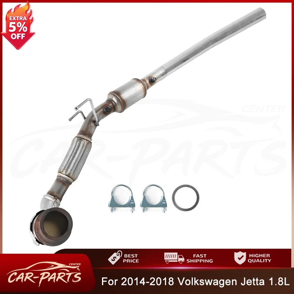 For Volkswagen Passat 1.8L 2014 2015 2016 2017 Catalytic Converter Flex Pipe Foto 1 de 4