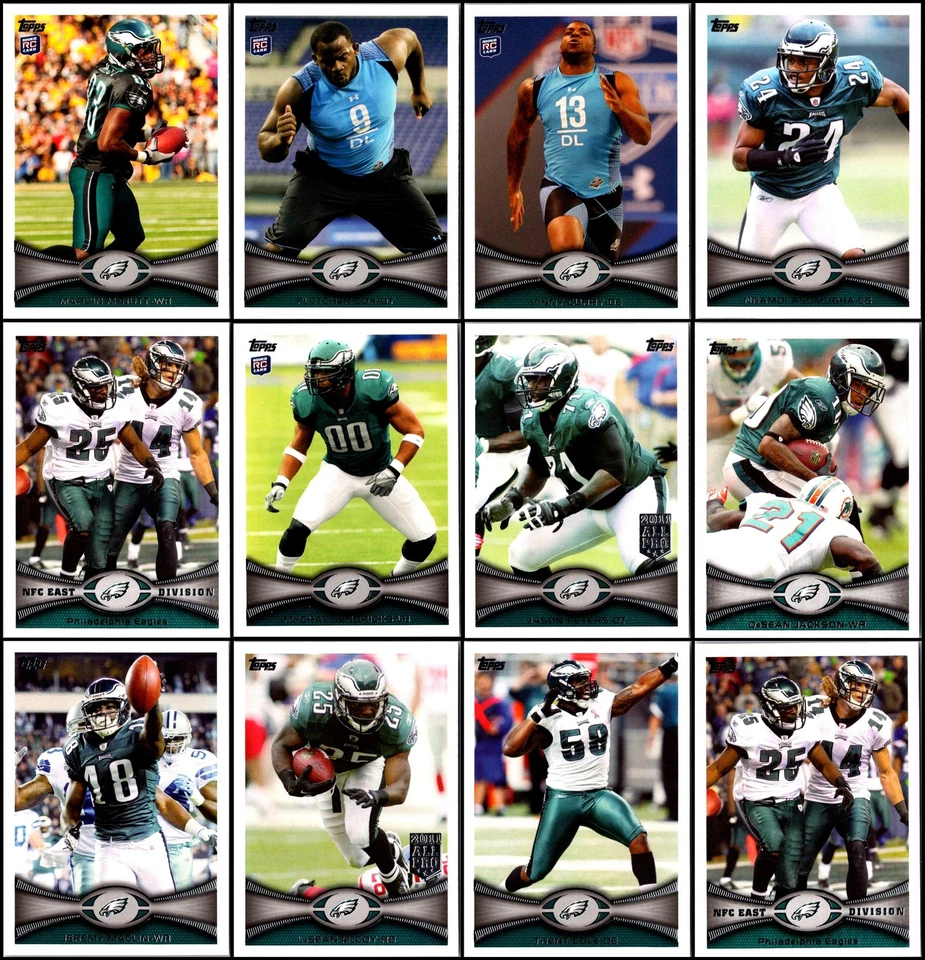 Lote de tarjetas Topps Philadelphia Eagles (65) 2012 - edición limitada - gema rara Foto 1 de 4
