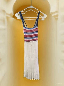 Youth Girls 14/16 Fourth Of July Festive Dress Crochet - Picture 1 of 6