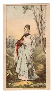 Old Quack Medicine Trade Card Pond's Extract Woman Child-Maiden Lane, N. Y. - Picture 1 of 2