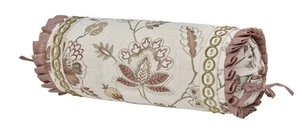 New J. Queen New York Santa Rosa Neckroll Pillow in Linen 7" x 17" - Picture 1 of 3