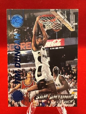 Press Pass Double Threat #1 1997 Tim Duncan azul. *B8 Foto 1 de 2
