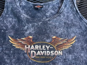 Vintage Harley Davidson Motorcycles Los Angeles California schwarz Tank Top XL - Bild 1 von 5