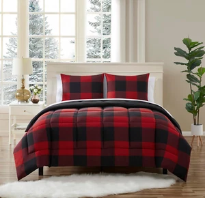 7 Piece Comforter Set Bag Solid Color All Season Soft down Alternative Blanket & - Picture 1 of 6