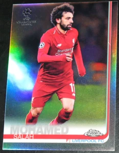 2018-19 Topps Chrome UCL Mohamed Salah Refractor Base #87 - Picture 1 of 2