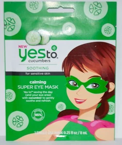 Lots Yes to Cucumbers Mask Soothing for Sensitive- Eyes, Scrub & Cleanse, Paper - Picture 1 of 6