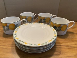 Julie Pople Country Fruit Avon Discontinued Cups & Saucers - Set of 4 - Bild 1 von 9