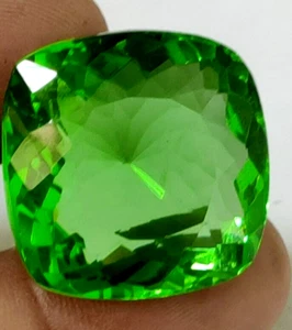 AAA+ 95.65 Ct. Large Green Peridot Cushion Cut Loose Gemstone Gift for Women - Picture 1 of 7