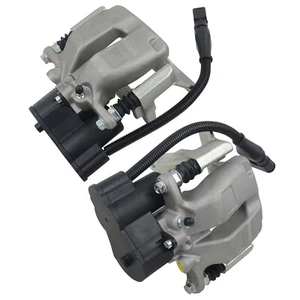 Pair Electric Brake Caliper w/ Motor Rear For Audi A8 S8 D3 4E 02-10 4E0615404A - Picture 1 of 8
