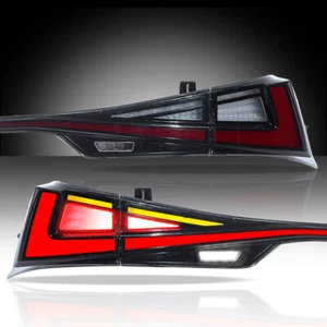 VLAND Smoked LED Tail Lights For 2014-2020 Lexus IS250 300h 350F Pair Rear Lamps - Picture 1 of 14