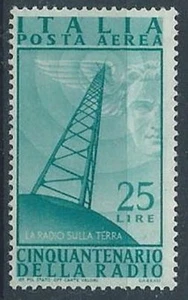 1947 ITALIA POSTA AEREA RADIO 25 LIRE MH * - ED863 - Picture 1 of 1