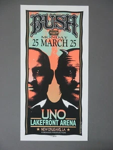 Bush Silkscreen Concert Handbill New Orleans 3/25 Mark Arminski ORIGINAL - Picture 1 of 1