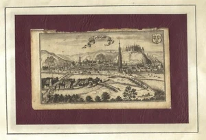 original Kupfer Stich Landshut Ertl Churbayerischer Atlas um 1700 - Picture 1 of 1