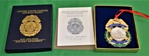 NIB 2005 24K Gold Finish Historical Society SERVING US CAPITOL Holiday Ornament - Picture 1 of 3