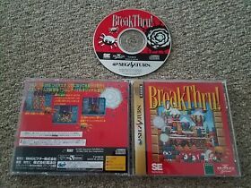Import Sega Saturn - Breakthru! - Japan Japanese US SELLER Break Thru