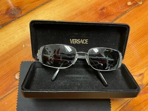 Versace MOD 1079-B 1143 Eyeglasses Silver Metal Rhinestones Frames 50-17-130 - Picture 1 of 13