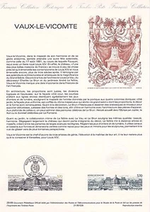 Document Philatélique 1er Jour : 29- 1989 - Vaux le Vicomte - Picture 1 of 1