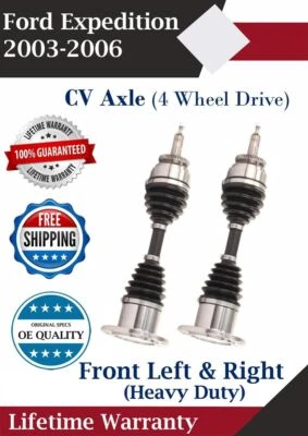 Eje CV delantero izquierdo y derecho para Ford Expedition 2003-2006 4x4 HD garantía de por vida. Foto 1 de 4