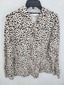 Soma Weekend Hoodie Damen Large Animal Print Kapuze Reißverschluss kuschelig Freizeit - Bild 1 von 7