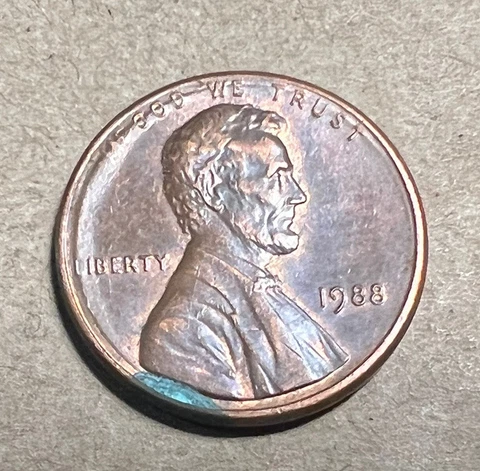 1988 P Lincoln Memorial Cent Bulge DDO Double Stamp Reverse Error Coin Rare Cover