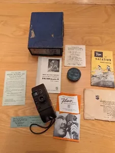 Bell & Howell Filmo Doppelauflage acht 134-G 8 mm mit Box & Papierkram - Bild 1 von 7