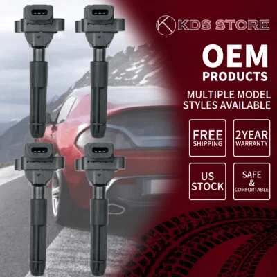 Set Of 4 Ignition Coil For Mercedes-Benz R170 CL203 C230 SLK230 L4 2.3L UF536 Foto 1 de 4