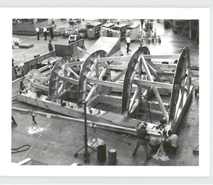 Construcción de nariz en BOEING 747 JET COMPLEX Everett Washington 1966 foto de prensa - Imagen 1 de 2