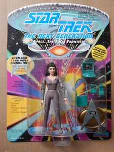 1992 Star Trek The Next Generation TNG Playmates Deanna Troi Bubble Crack - Imagen 1 de 3